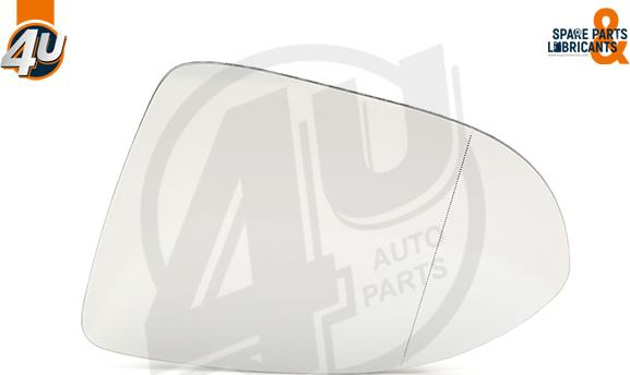 4U Autoparts 41530VV - Spiegelglas, Außenspiegel alexcarstop-ersatzteile.com