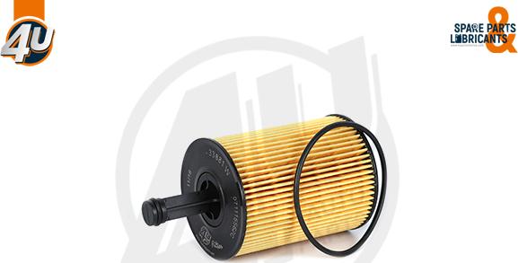 4U Autoparts 33881VV - Ölfilter alexcarstop-ersatzteile.com