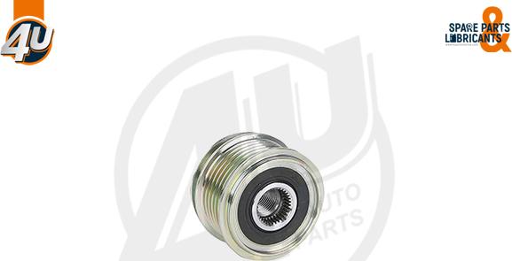 4U Autoparts 32604VV - Riemenscheibe, Generator alexcarstop-ersatzteile.com