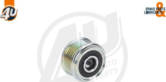 4U Autoparts 32613VV - Riemenscheibe, Generator alexcarstop-ersatzteile.com