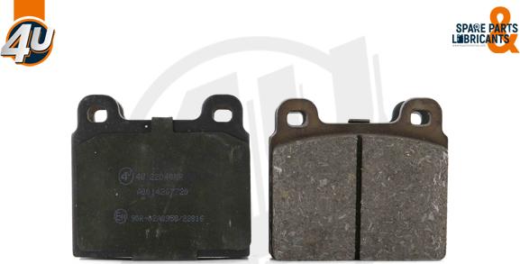 4U Autoparts 22040MR - Bremsbelagsatz, Scheibenbremse alexcarstop-ersatzteile.com