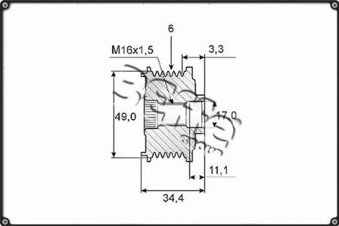 3Effe Group F0066G - Riemenscheibe, Generator alexcarstop-ersatzteile.com