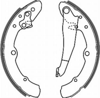 ABE C0W014ABE - Bremsbackensatz alexcarstop-ersatzteile.com