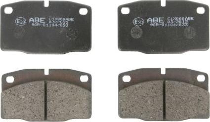 ABE C1X000ABE - Bremsbelagsatz, Scheibenbremse alexcarstop-ersatzteile.com