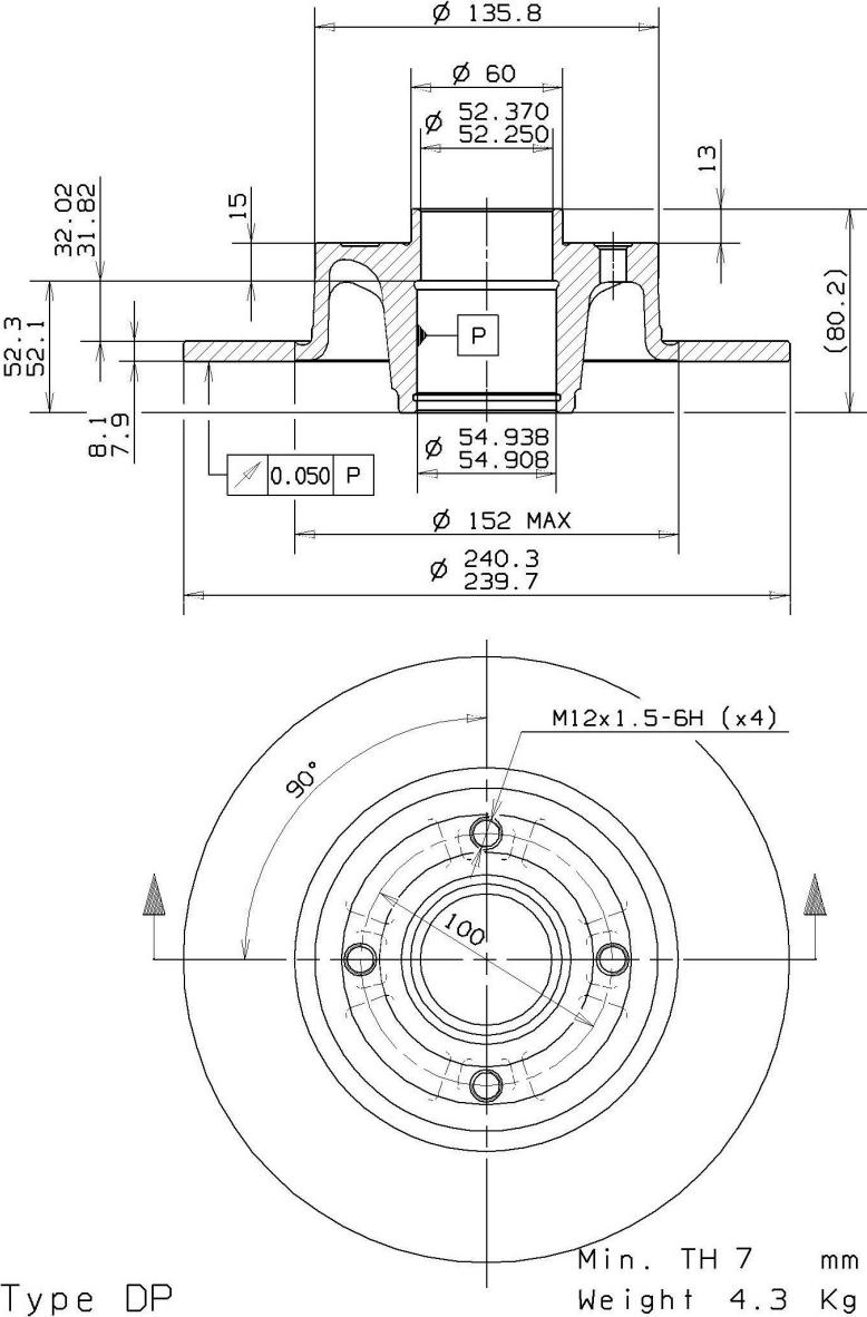 A.B.S. 08.A141.10 - Bremsscheibe alexcarstop-ersatzteile.com