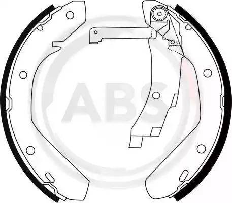 A.B.S. 8763 - Bremsbackensatz alexcarstop-ersatzteile.com