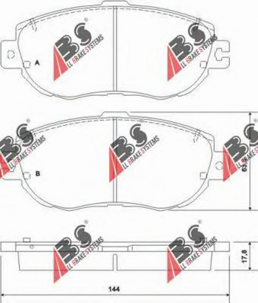 A.B.S. 36920OE - Bremsbelagsatz, Scheibenbremse alexcarstop-ersatzteile.com