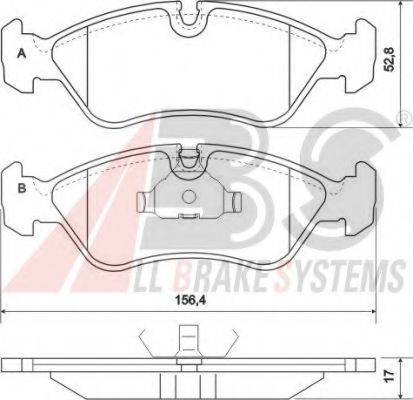 A.B.S. 36667 OE - Bremsbelagsatz, Scheibenbremse alexcarstop-ersatzteile.com