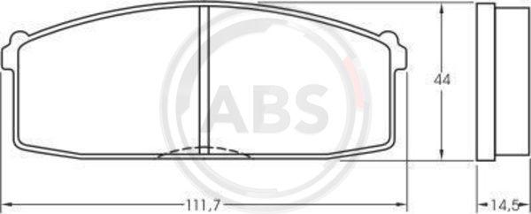 A.B.S. 36158 - Bremsbelagsatz, Scheibenbremse alexcarstop-ersatzteile.com