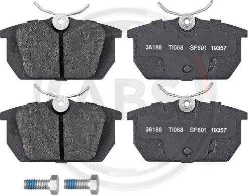 A.B.S. 36188 - Bremsbelagsatz, Scheibenbremse alexcarstop-ersatzteile.com