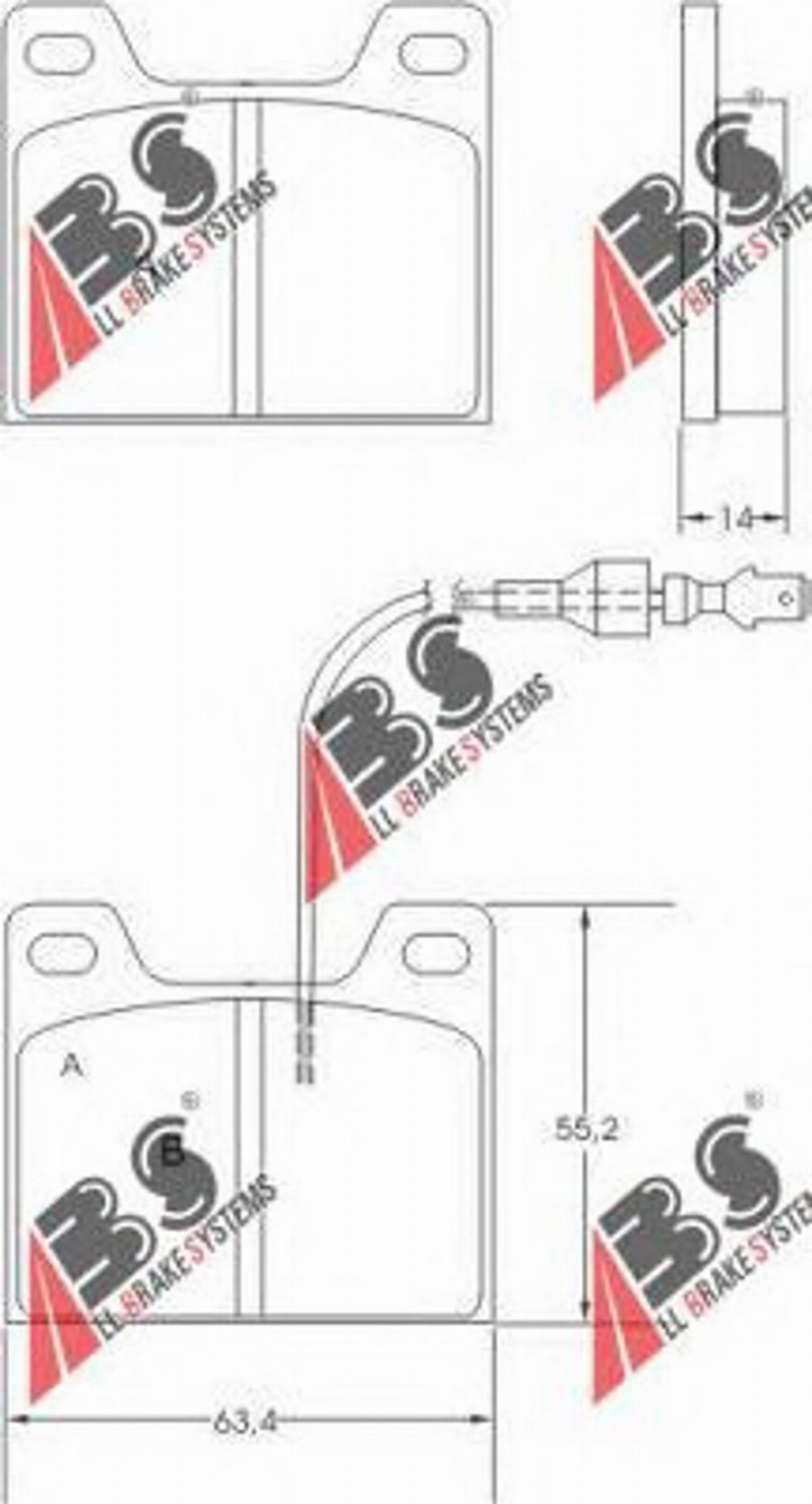 A.B.S. 36123 - Bremsbelagsatz, Scheibenbremse alexcarstop-ersatzteile.com