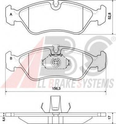 A.B.S. 36896 OE - Bremsbelagsatz, Scheibenbremse alexcarstop-ersatzteile.com