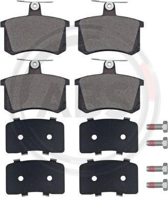 A.B.S. 36818 - Bremsbelagsatz, Scheibenbremse alexcarstop-ersatzteile.com