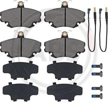 A.B.S. 36881 - Bremsbelagsatz, Scheibenbremse alexcarstop-ersatzteile.com