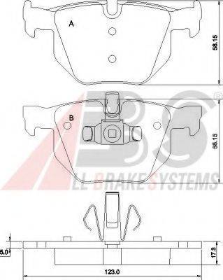 A.B.S. 37410 OE - Bremsbelagsatz, Scheibenbremse alexcarstop-ersatzteile.com