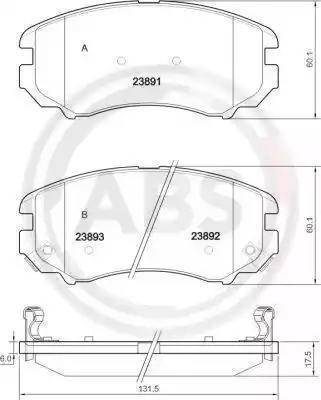 BOSCH 0 986 AB1 234 - Bremsbelagsatz, Scheibenbremse alexcarstop-ersatzteile.com