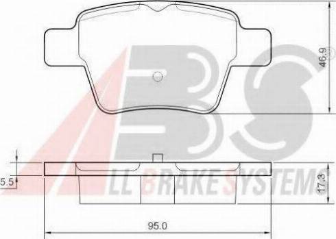 A.B.S. 37475 OE - Bremsbelagsatz, Scheibenbremse alexcarstop-ersatzteile.com