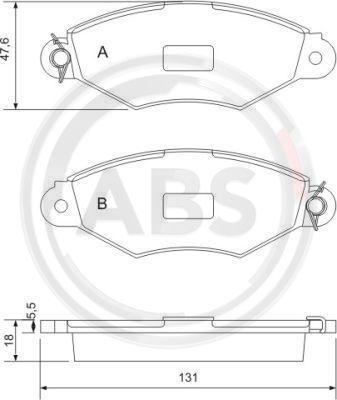 A.B.S. 37040 - Bremsbelagsatz, Scheibenbremse alexcarstop-ersatzteile.com