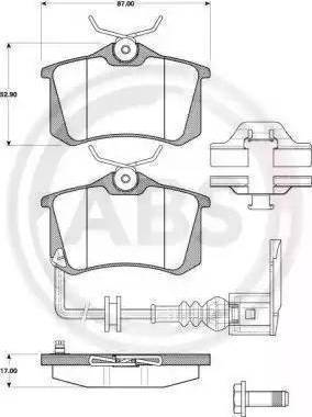 Remsa 263 10 - Bremsbelagsatz, Scheibenbremse alexcarstop-ersatzteile.com