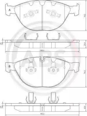 A.B.S. 37370 - Bremsbelagsatz, Scheibenbremse alexcarstop-ersatzteile.com