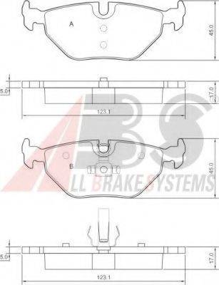 A.B.S. 37267 OE - Bremsbelagsatz, Scheibenbremse alexcarstop-ersatzteile.com