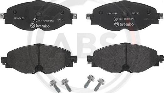 A.B.S. P85147 - Bremsbelagsatz, Scheibenbremse alexcarstop-ersatzteile.com