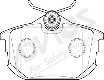 ADVICS-SEA D2N095Y - Bremsbelagsatz, Scheibenbremse alexcarstop-ersatzteile.com