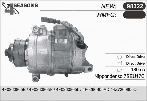 AHE 98322 - Kompressor, Klimaanlage alexcarstop-ersatzteile.com