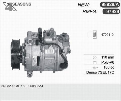 AHE 97929 - Kompressor, Klimaanlage alexcarstop-ersatzteile.com