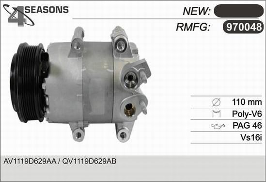 AHE 970048 - Kompressor, Klimaanlage alexcarstop-ersatzteile.com