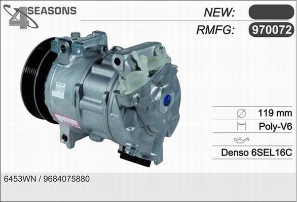 AHE 970072 - Kompressor, Klimaanlage alexcarstop-ersatzteile.com