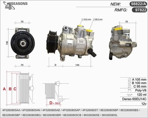 AHE 98822/A - Kompressor, Klimaanlage alexcarstop-ersatzteile.com