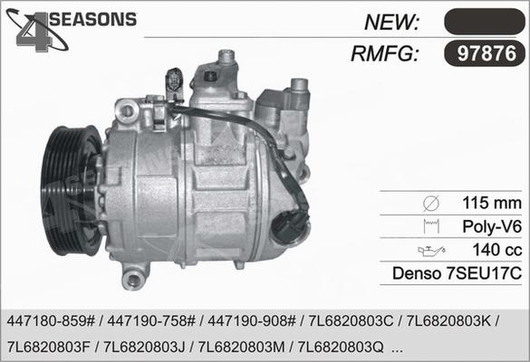 AHE 97876 - Kompressor, Klimaanlage alexcarstop-ersatzteile.com