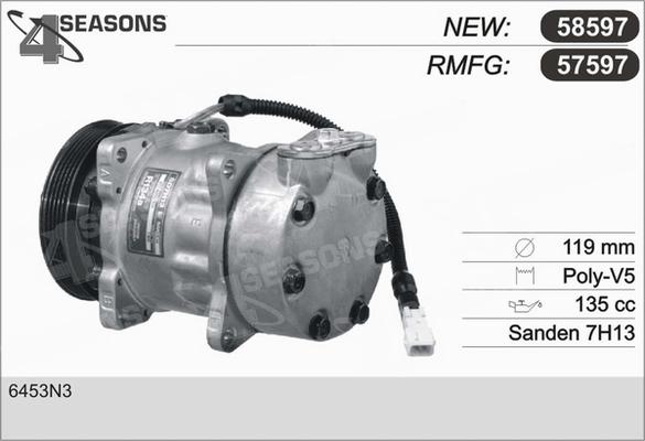 AHE 57597 - Kompressor, Klimaanlage alexcarstop-ersatzteile.com