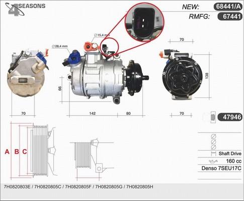 AHE 68441/A - Kompressor, Klimaanlage alexcarstop-ersatzteile.com