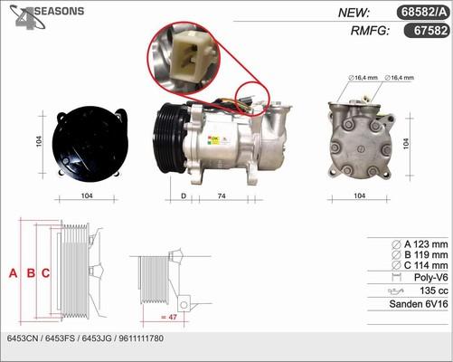 AHE 68582/A - Kompressor, Klimaanlage alexcarstop-ersatzteile.com