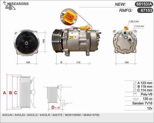 AHE 68153/A - Kompressor, Klimaanlage alexcarstop-ersatzteile.com