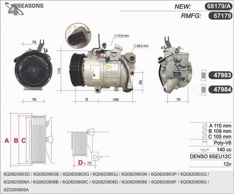 AHE 68179/A - Kompressor, Klimaanlage alexcarstop-ersatzteile.com