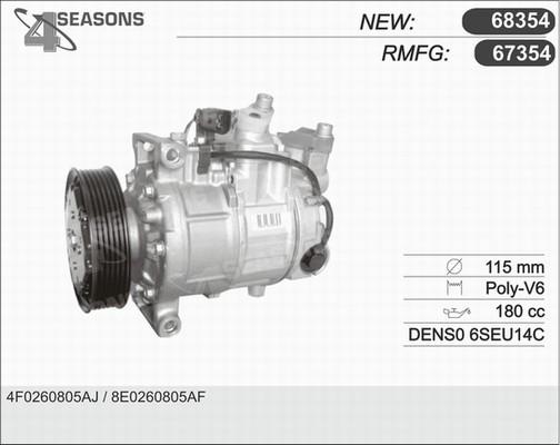 AHE 68354 - Kompressor, Klimaanlage alexcarstop-ersatzteile.com