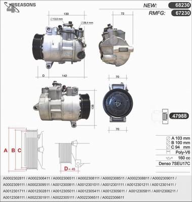 AHE 68230 - Kompressor, Klimaanlage alexcarstop-ersatzteile.com