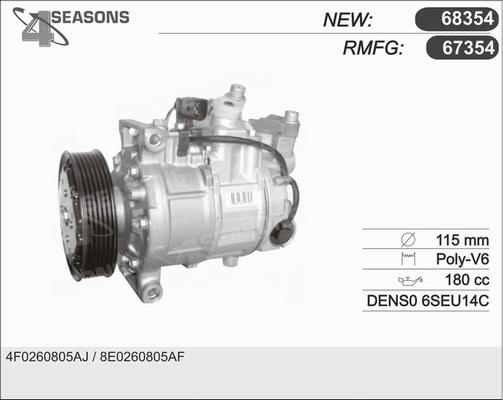 AHE 67354 - Kompressor, Klimaanlage alexcarstop-ersatzteile.com