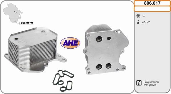 AHE 806.017 - Ölkühler, Motoröl alexcarstop-ersatzteile.com