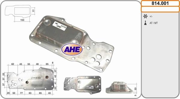 AHE 814.001 - Ölkühler, Motoröl alexcarstop-ersatzteile.com