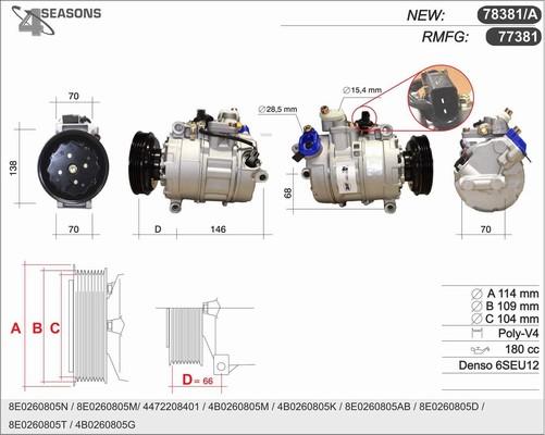 AHE 78381/A - Kompressor, Klimaanlage alexcarstop-ersatzteile.com