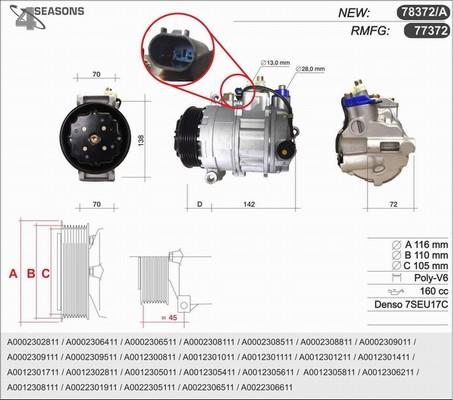 AHE 78372/A - Kompressor, Klimaanlage alexcarstop-ersatzteile.com