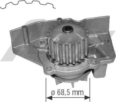 Airtex 1563 - Wasserpumpe alexcarstop-ersatzteile.com