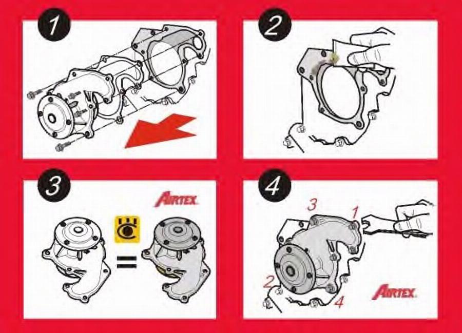 Airtex 1580 - Wasserpumpe alexcarstop-ersatzteile.com