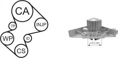 Airtex WPK-169101 - Wasserpumpe + Zahnriemensatz alexcarstop-ersatzteile.com