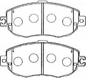 Aisin A1N055 - Bremsbelagsatz, Scheibenbremse alexcarstop-ersatzteile.com