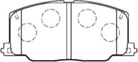 Aisin A1N038 - Bremsbelagsatz, Scheibenbremse alexcarstop-ersatzteile.com